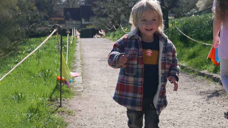 Fun in the garden at Ightham Mote